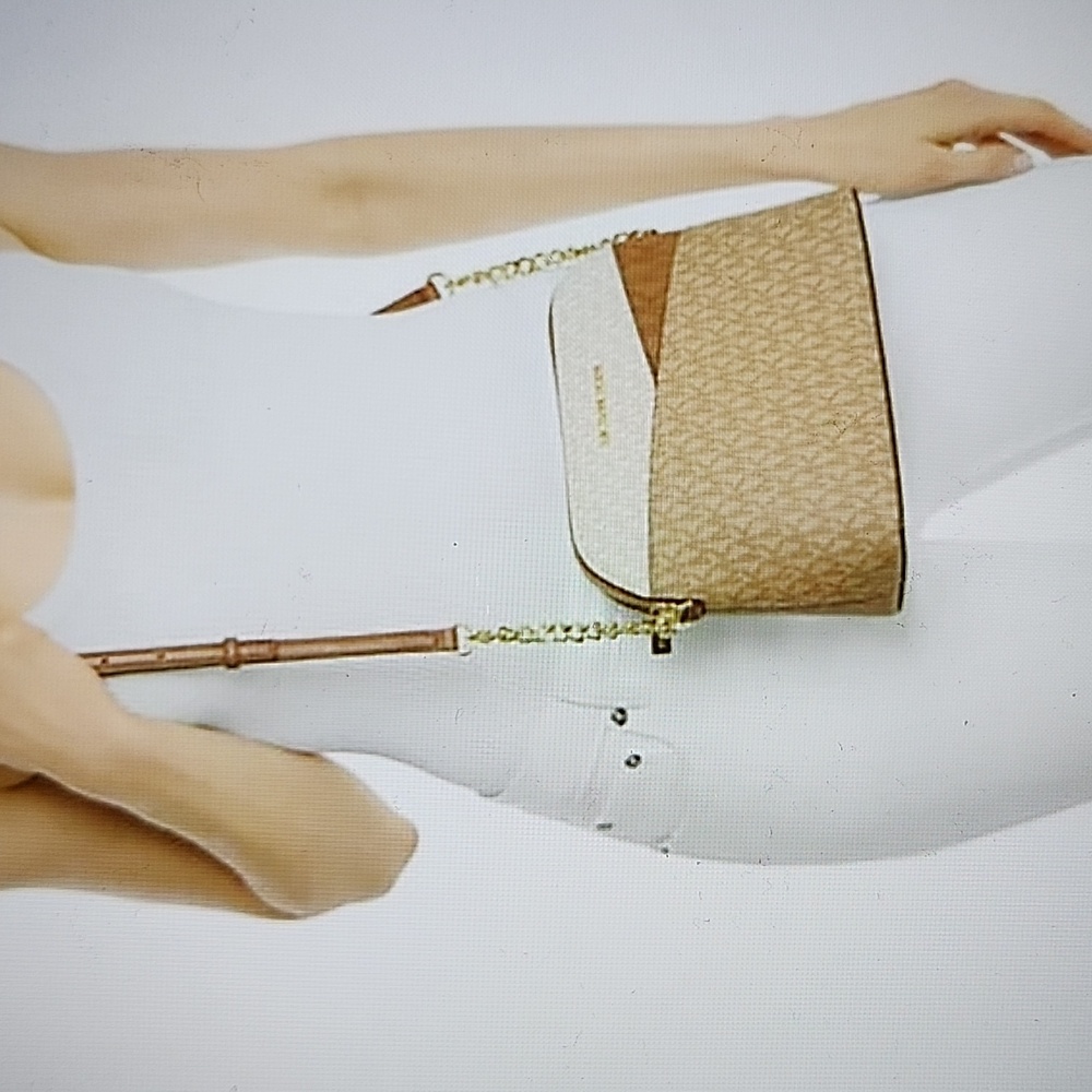 Michael Kors Camel Multi MD Dome Crossbody Bag